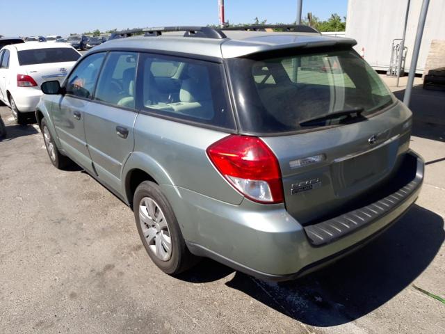 Photo 3 from auction – 2009 SUBARU OUTBACK with VIN 4S4BP60C997341141