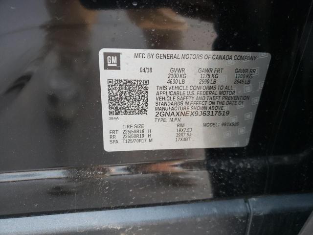 Photo 10 from auction – 2018 CHEVROLET EQUINOX PR with VIN 2GNAXNEX9J6317519