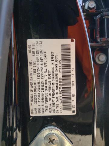 Photo 10 from auction – 2007 ACURA RDX with VIN 5J8TB18507A016850