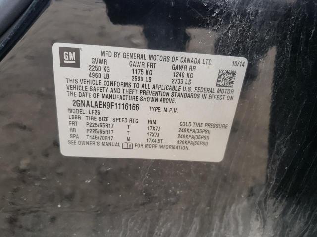 Photo 10 from auction – 2015 CHEVROLET EQUINOX LS with VIN 2GNALAEK9F1116166