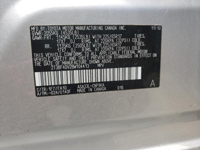 Photo 10 from auction – 2011 TOYOTA RAV4 with VIN 2T3BF4DV2BW104413