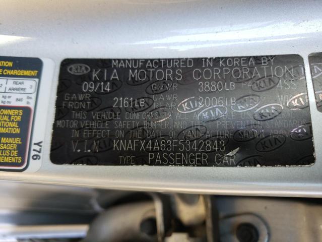 Photo 10 from auction – 2015 KIA FORTE LX with VIN KNAFX4A63F5342843