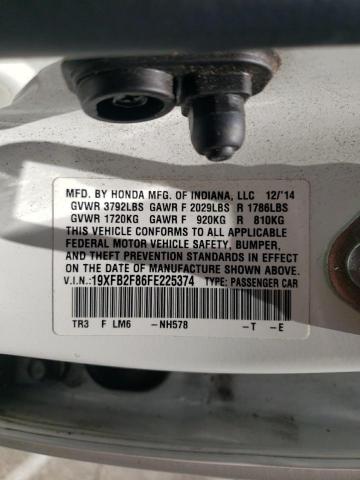 Photo 10 from auction – 2015 HONDA CIVIC EX with VIN 19XFB2F86FE225374