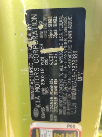 Photo 10 from auction – 2017 KIA SOUL with VIN KNDJN2A29H7878384