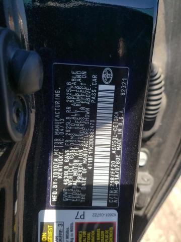 Photo 10 from auction – 2013 TOYOTA CAMRY L with VIN 4T1BF1FK3DU682470