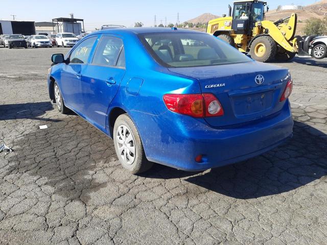 Photo 3 from auction – 2009 TOYOTA COROLLA BA with VIN JTDBL40E799073765