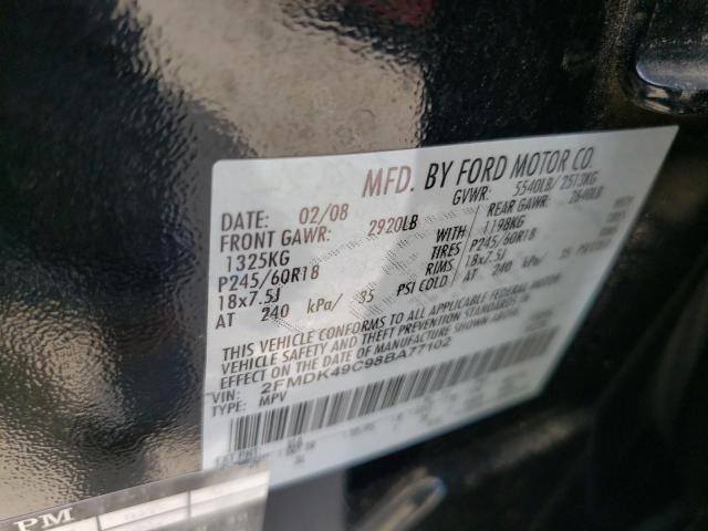 Photo 10 from auction – 2008 FORD EDGE LIMIT with VIN 2FMDK49C98BA77102