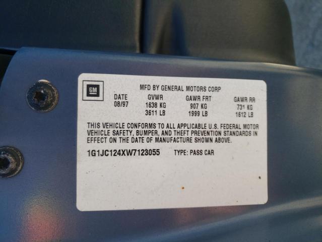 Photo 10 from auction – 1998 CHEVROLET CAVALIER B with VIN 1G1JC124XW7123055
