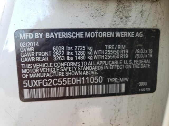 Photo 10 from auction – 2014 BMW X6 XDRIVE3 with VIN 5UXFG2C55E0H11050