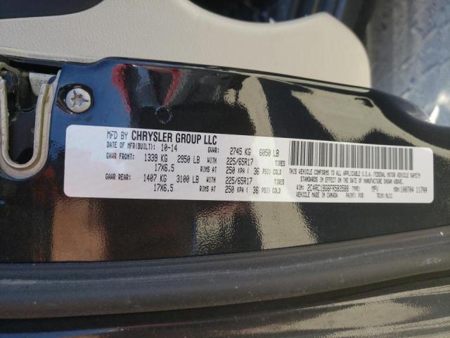 Photo 10 from auction – 2015 CHRYSLER TOWN & COU with VIN 2C4RC1BG6FR583588
