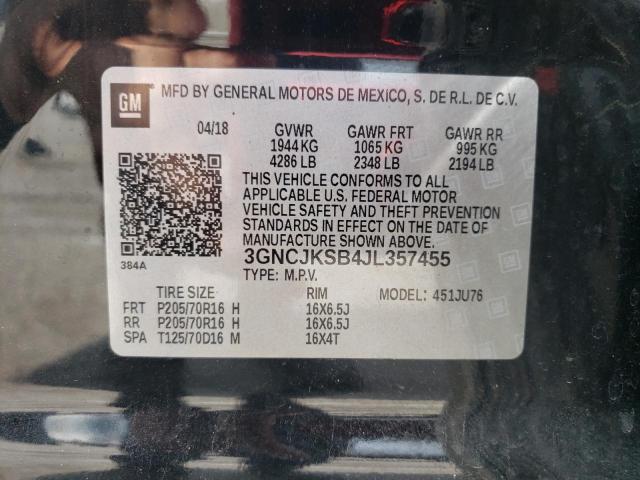 Photo 10 from auction – 2018 CHEVROLET TRAX LS with VIN 3GNCJKSB4JL357455