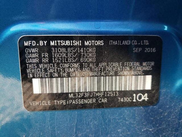 Photo 10 from auction – 2017 MITSUBISHI MIRAGE G4 with VIN ML32F3FJ7HHF12513