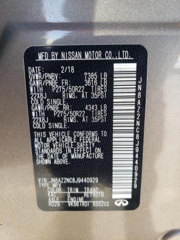 Photo 10 from auction – 2018 INFINITI QX80 BASE with VIN JN8AZ2NC8J9440929
