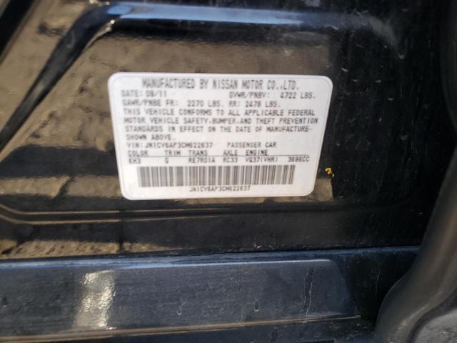 Photo 10 from auction – 2012 INFINITI G37 BASE with VIN JN1CV6AP3CM622637