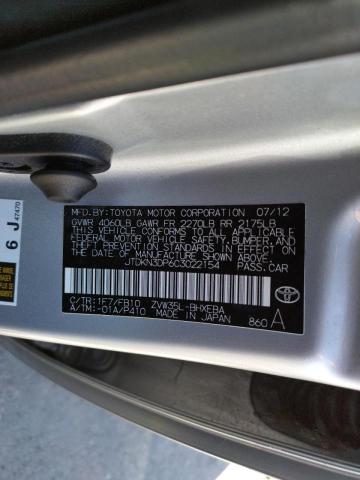Photo 10 from auction – 2012 TOYOTA PRIUS PLUG with VIN JTDKN3DP6C3022154