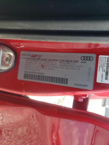 Photo 10 from auction – 2017 AUDI A3 PREMIUM with VIN WAUAUGFF3H1050049