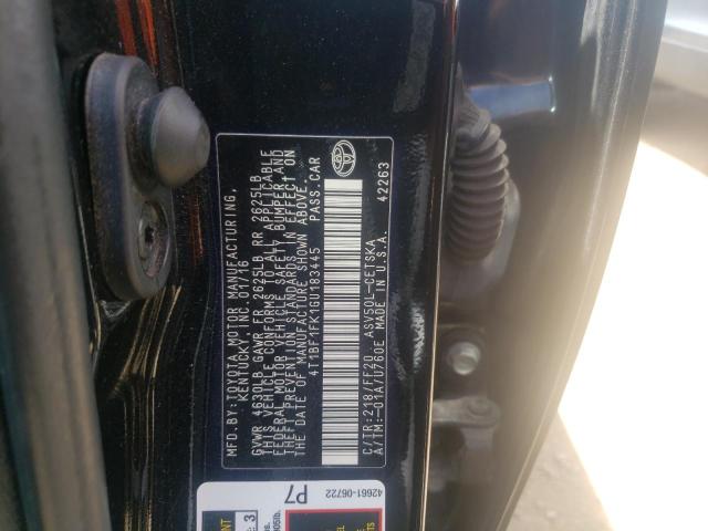Photo 10 from auction – 2016 TOYOTA CAMRY LE with VIN 4T1BF1FK1GU183445