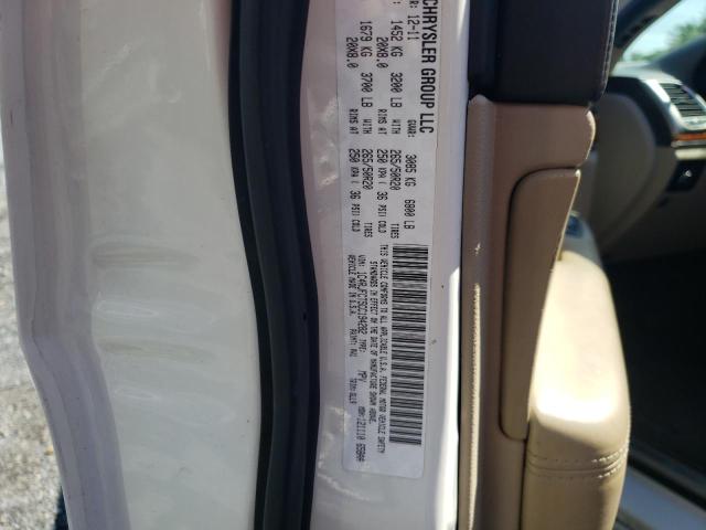 Photo 10 from auction – 2012 JEEP GRAND CHER with VIN 1C4RJFCT5CC194282