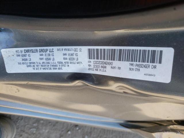 Photo 10 from auction – 2013 DODGE AVENGER SX with VIN 1C3CDZCG5DN624243