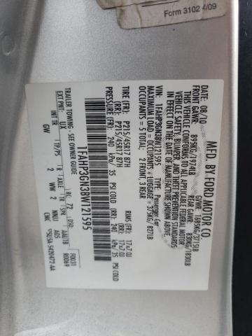 Photo 10 from auction – 2011 FORD FOCUS SES with VIN 1FAHP3GN3BW121595