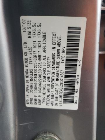 Photo 10 from auction – 2008 HONDA CR-V EX with VIN JHLRE48528C014687