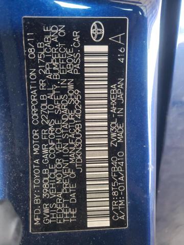 Фото 10 с аукциона – 2011 TOYOTA PRIUS с VIN JTDKN3DU9B1402959