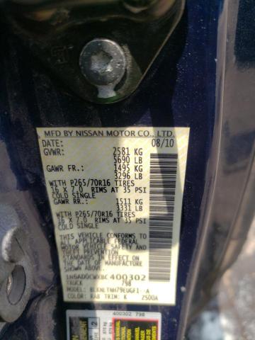 Photo 10 from auction – 2011 NISSAN FRONTIER S with VIN 1N6AD0CWXBC400302