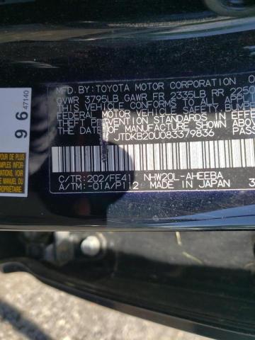 Photo 10 from auction – 2008 TOYOTA PRIUS with VIN JTDKB20U083379836