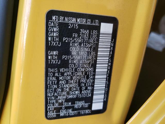 Photo 10 from auction – 2015 NISSAN JUKE S with VIN JN8AF5MRXFT510134