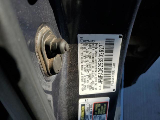 Photo 10 from auction – 2008 HONDA CIVIC HYBR with VIN JHMFA36258S026271