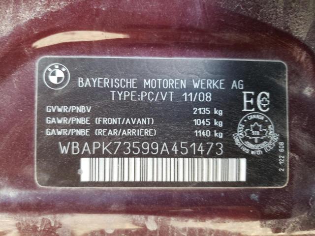 Photo 10 from auction – 2009 BMW 328 XI with VIN WBAPK73599A451473