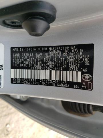 Photo 10 from auction – 2016 TOYOTA COROLLA with VIN 2T1BURHE0GC718164
