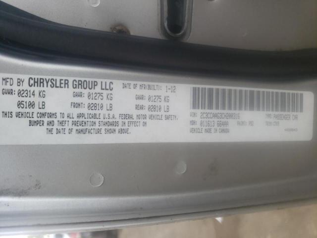 Photo 10 from auction – 2012 CHRYSLER 300 with VIN 2C3CCAAG3CH200316