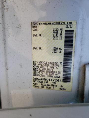 Photo 10 from auction – 2014 NISSAN MAXIMA S with VIN 1N4AA5AP3EC447265