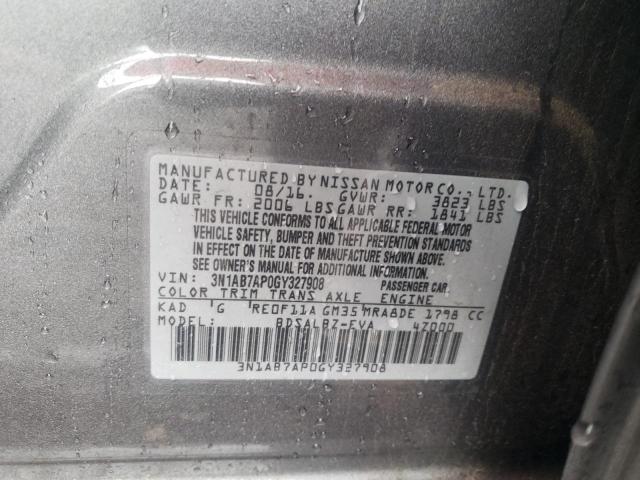 Photo 10 from auction – 2016 NISSAN SENTRA S with VIN 3N1AB7AP0GY327908