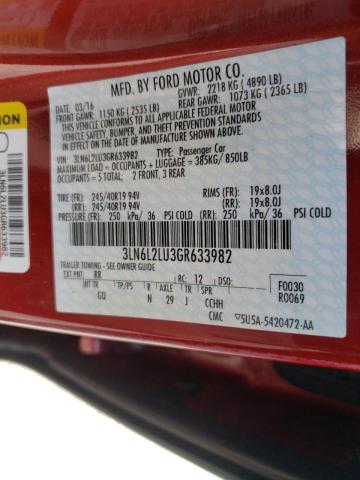 Photo 10 from auction – 2016 LINCOLN MKZ HYBRID with VIN 3LN6L2LU3GR633982