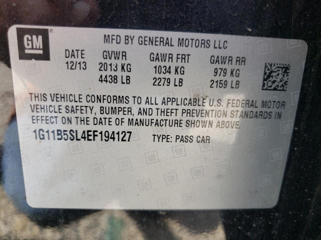 Photo 10 from auction – 2014 CHEVROLET MALIBU LS with VIN 1G11B5SL4EF194127