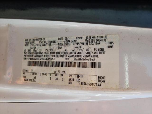 Photo 10 from auction – 2011 FORD ECONOLINE with VIN 1FBSS3BL7BDA81655