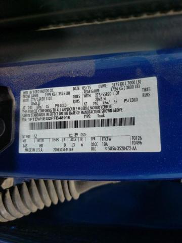 Photo 10 from auction – 2015 FORD F150 SUPER with VIN 1FTEW1EG2FFB48916
