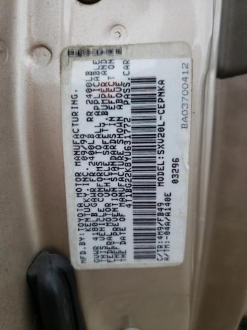 Photo 10 from auction – 2000 TOYOTA CAMRY CE with VIN 4T1BG22K8YU631772