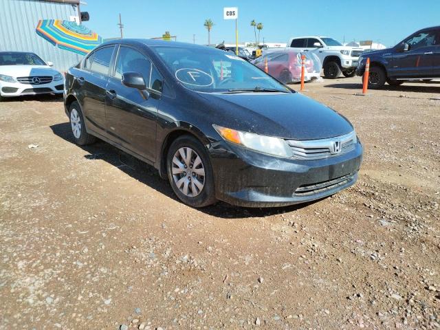 HONDA CIVIC LX 2012 with VIN 2HGFB2F52CH568853 - Photo from auction
