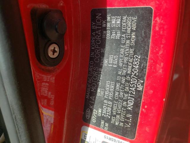 Photo 10 from auction – 2013 KIA SOUL with VIN KNDJT2A51D7504832