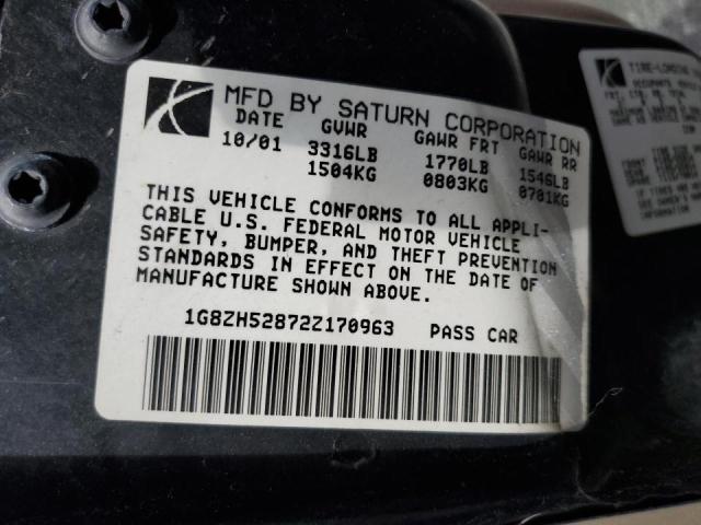 Photo 10 from auction – 2002 SATURN SL1 with VIN 1G8ZH52872Z170963
