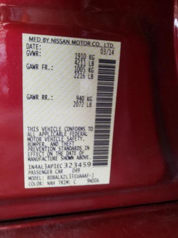 Foto 10 de la subasta – 2014 NISSAN ALTIMA 2.5 con VIN 1N4AL3AP1EC323459