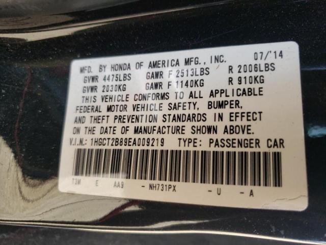 Photo 10 from auction – 2014 HONDA ACCORD with VIN 1HGCT2B89EA009219