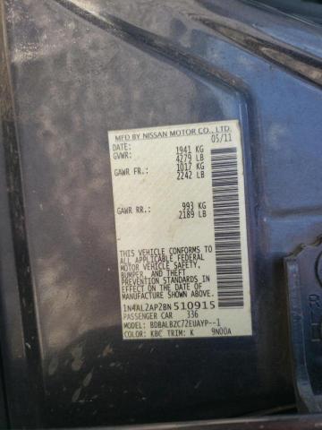 Photo 10 from auction – 2011 NISSAN ALTIMA BAS with VIN 1N4AL2AP2BN510915