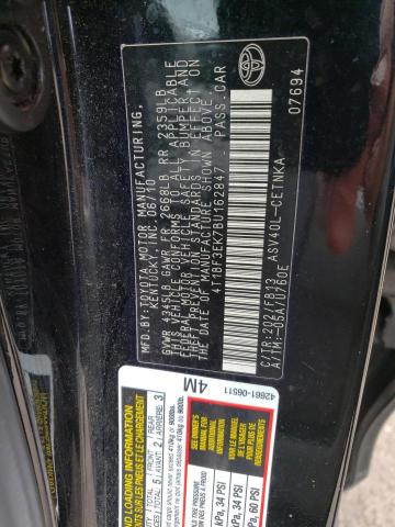 Photo 10 from auction – 2011 TOYOTA CAMRY BASE with VIN 4T1BF3EK7BU162847