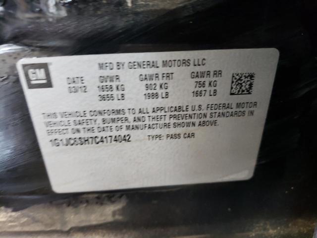 Photo 10 from auction – 2012 CHEVROLET SONIC LT with VIN 1G1JC6SH7C4174042