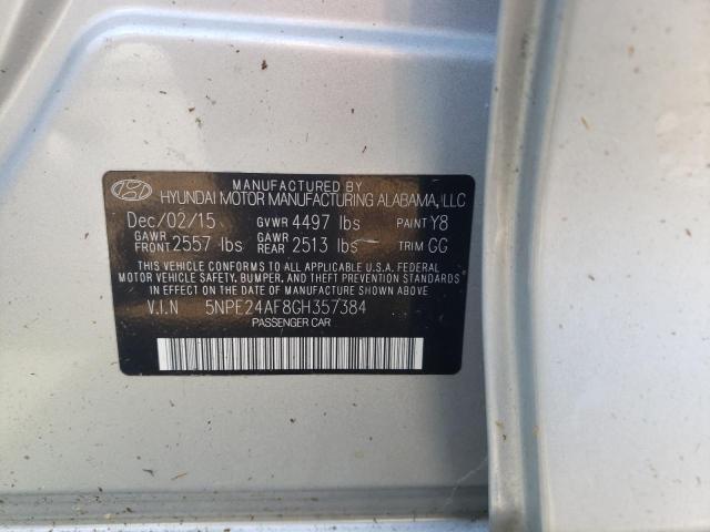 Photo 10 from auction – 2016 HYUNDAI SONATA SE with VIN 5NPE24AF8GH357384