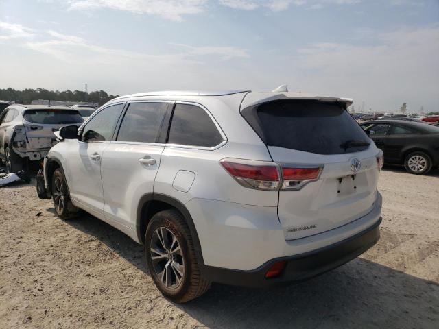 Photo 3 from auction – 2016 TOYOTA HIGHLANDER with VIN 5TDKKRFH2GS134374